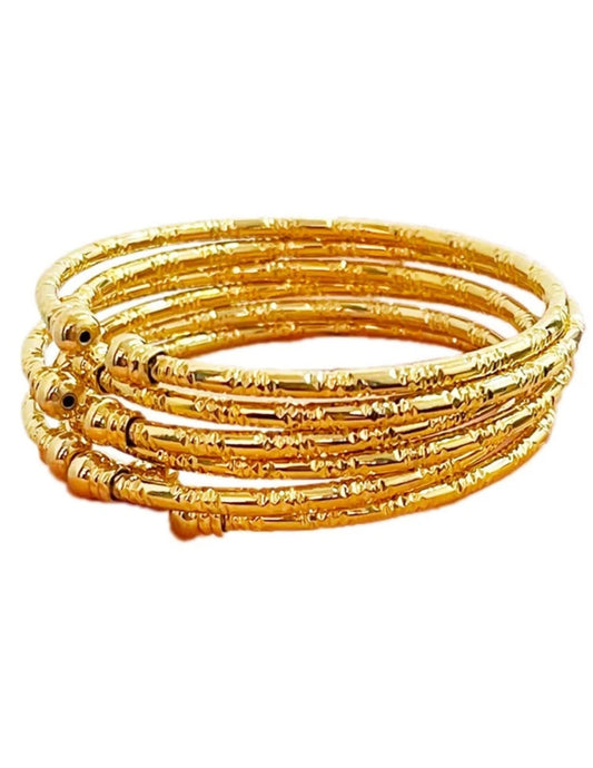 6 pcs Gold Bangles